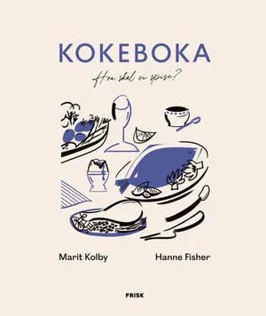 Omslag: "Kokeboka : hva skal vi spise?" av Marit Kolby