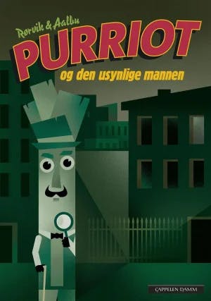 Omslag: "Purriot og den usynlige mannen" av Bjørn F. Rørvik