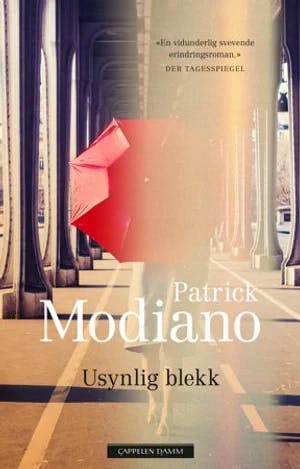 Omslag: "Usynlig blekk" av Patrick Modiano