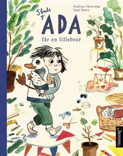 Omslag: "Struts og Ada får en lillebror" av Gudrun Skretting