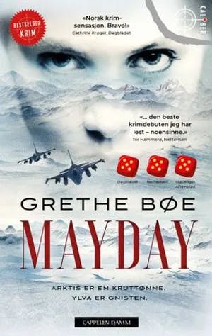 Omslag: "Mayday" av Grethe Bøe