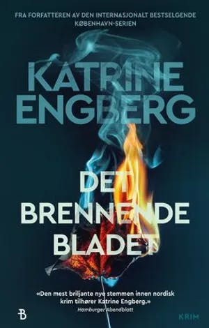 Omslag: "Det brennende bladet" av Katrine Engberg