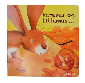 Omslag: "Harepus og lillemus - leter etter et sted å bo" av Rosalinda Kightley